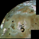 Loki Patera on Io (the dark horseshoe-shaped object at bottom center). (Image: NASA)